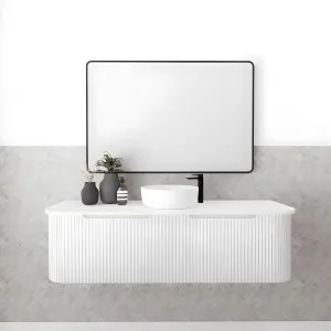 Riva Bergen Matte White 1500mm Single Bowl Wall Hung Vanity by Riva, a Vanities for sale on Style Sourcebook