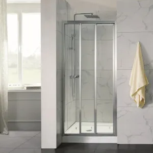 Covey 3 Panel Semi-Framed Sliding Chrome by Covey, a Shower Screens & Enclosures for sale on Style Sourcebook