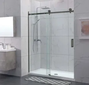 Covey Wall to Wall Frameless Sliding Door Gunmetal Grey by Covey, a Shower Screens & Enclosures for sale on Style Sourcebook