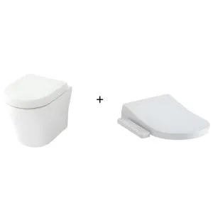 Toto MH Wall Hung Toilet and S2 Washlet W/ Side Control Package D-Shaped Gloss White by TOTO, a Toilets & Bidets for sale on Style Sourcebook