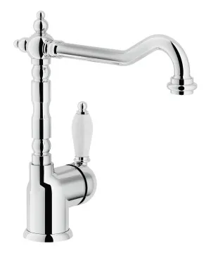 Turner Hastings Clasico Single Sink Mixer 280mm Chrome (Ceramic Handle)
 by Turner Hastings, a Bathroom Taps & Mixers for sale on Style Sourcebook