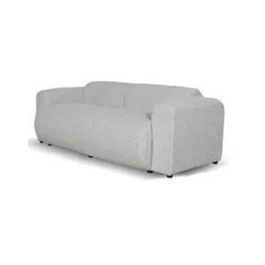 Elita 3 Seater Fabric Sofa - Silver Grey Boucle - Last One by Interior Secrets - AfterPay Available by Interior Secrets, a Sofas for sale on Style Sourcebook