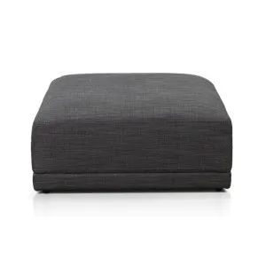 Amelia Ottoman Isla Warm Charcoal - 100cm x 100cm by James Lane, a Ottomans for sale on Style Sourcebook