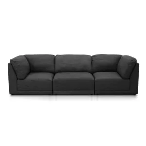 Amelia Modular Sofa Isla Warm Charcoal - 3 Piece by James Lane, a Sofas for sale on Style Sourcebook