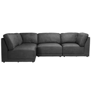 Amelia Modular Sofa Isla Warm Charcoal - 4 Piece by James Lane, a Sofas for sale on Style Sourcebook