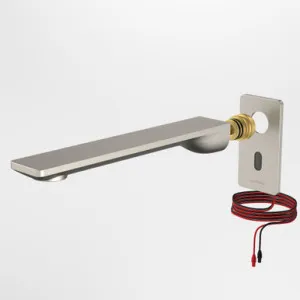 Urbane II Sensor 220mm Wall Outlet Trim Kit | Made From Brass In Brushed Nickel By Caroma by Caroma, a Bathroom Taps & Mixers for sale on Style Sourcebook