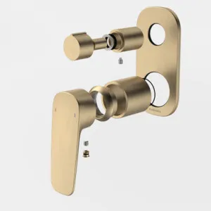 Contura II Bath/Shower Mixer With Diverter - Trim Kit | Made From Brushed Brass By Caroma by Caroma, a Bathroom Taps & Mixers for sale on Style Sourcebook