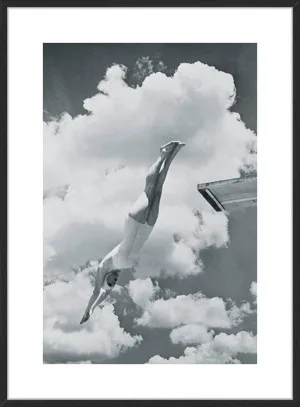 DIVING GIRL by La Grolla, a Prints for sale on Style Sourcebook