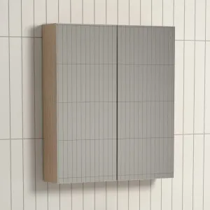 Scenery Pencil Edge Mirrored Shaving Cabinet 600mm - Soft Oak by Cob & Pen, a Shaving Cabinets for sale on Style Sourcebook