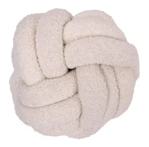 Circ Knot Cushion Natural Round - 30cm by James Lane, a Cushions, Decorative Pillows for sale on Style Sourcebook