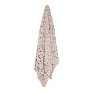 Kingham Knitted Throw Beige - 170cm x 130cm by James Lane, a Throws for sale on Style Sourcebook