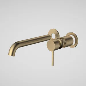 Liano II Wash Basin/Bath Trim Kit Round Cover Plates X2 210mm Brushed Lead Free | Made From Brass/Brushed Brass By Caroma by Caroma, a Bathroom Taps & Mixers for sale on Style Sourcebook