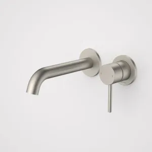 Liano II Wash Basin/Bath Mixer Round Cover Plates X2 175mm Lead Free | Made From Brass In Brushed Nickel By Caroma by Caroma, a Bathroom Taps & Mixers for sale on Style Sourcebook