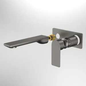 Urbane II Wash Basin/Bath Trim Kit Rectangle Cover Plate 180mm Lead Free | Made From Brass In Gunmetal By Caroma by Caroma, a Bathroom Taps & Mixers for sale on Style Sourcebook