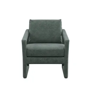 Zola Armchair - Silver Pine Mottled Velvet by Urban Road, a Chairs for sale on Style Sourcebook