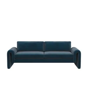 Kole Sofa - Peacock Blue Velvet by Urban Road, a Sofas for sale on Style Sourcebook