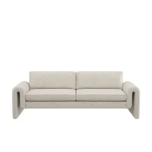 Kole Sofa - Cloud Dancer Mottled Velvet by Urban Road, a Sofas for sale on Style Sourcebook