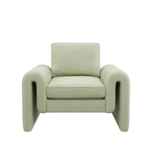 Kole Armchair - Sage Green Velvet by Urban Road, a Chairs for sale on Style Sourcebook