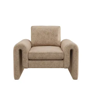 Kole Armchair - Oxford Tan Mottled Velvet by Urban Road, a Chairs for sale on Style Sourcebook