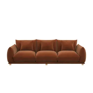 Alden Sofa - Burnt Caramel Velvet by Urban Road, a Sofas for sale on Style Sourcebook