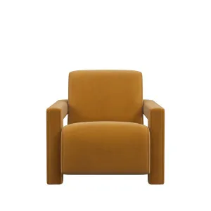 Blaise Armchair - Mustard Velvet by Urban Road, a Chairs for sale on Style Sourcebook