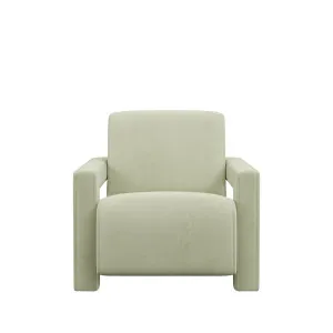 Blaise Armchair - Sage Green Velvet by Urban Road, a Chairs for sale on Style Sourcebook