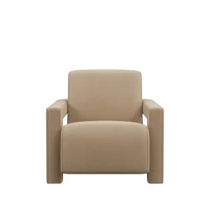 Blaise Armchair - Almond Velvet by Urban Road, a Chairs for sale on Style Sourcebook