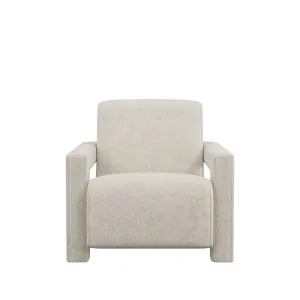 Blaise Armchair - Cloud Dancer Mottled Velvet by Urban Road, a Chairs for sale on Style Sourcebook