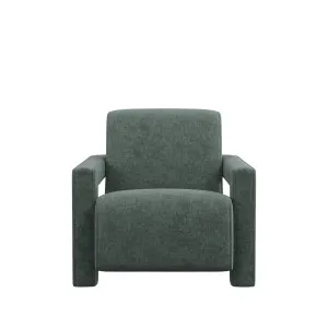 Blaise Armchair - Silver Pine Mottled Velvet by Urban Road, a Chairs for sale on Style Sourcebook