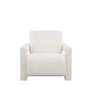 Blaise Armchair - White Boucle by Urban Road, a Chairs for sale on Style Sourcebook