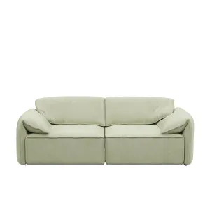 Layla 2 Seater Sofa - Sage Green Velvet by Urban Road, a Sofas for sale on Style Sourcebook