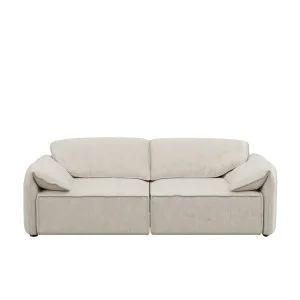 Layla 2 Seater Sofa - Cloud Dancer Mottled Velvet by Urban Road, a Sofas for sale on Style Sourcebook