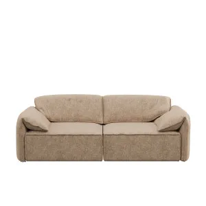 Layla 2 Seater Sofa - Oxford Tan Mottled Velvet by Urban Road, a Sofas for sale on Style Sourcebook