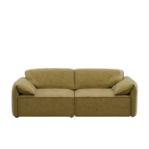 Layla 2 Seater Sofa - Olive Grove Mottled Velvet by Urban Road, a Sofas for sale on Style Sourcebook