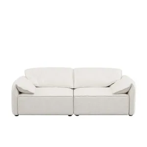 Layla 2 Seater Sofa - White Boucle by Urban Road, a Sofas for sale on Style Sourcebook