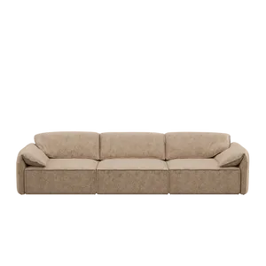 Layla 3 Seater Sofa - Oxford Tan Mottled Velvet by Urban Road, a Sofas for sale on Style Sourcebook