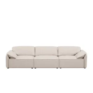 Layla 3 Seater Sofa - White Sands Boucle by Urban Road, a Sofas for sale on Style Sourcebook