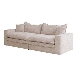 Bucha 3 Seater Fabric Sofa - Cream by Interior Secrets - AfterPay Available by Interior Secrets, a Sofas for sale on Style Sourcebook