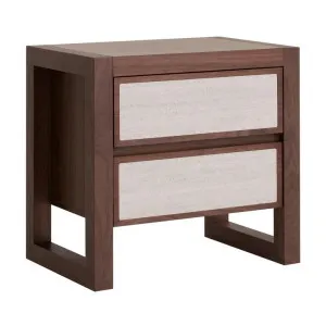 Ebba Bedside Table - Walnut by Interior Secrets - AfterPay Available by Interior Secrets, a Bedside Tables for sale on Style Sourcebook