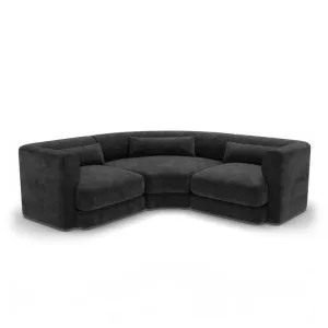 Santa Monica Modular Corner Sofa Ardo Grey Black - 3 Seater by James Lane, a Sofas for sale on Style Sourcebook