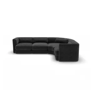 Santa Monica Modular Corner Sofa Ardo Grey Black - 4 Seater by James Lane, a Sofas for sale on Style Sourcebook