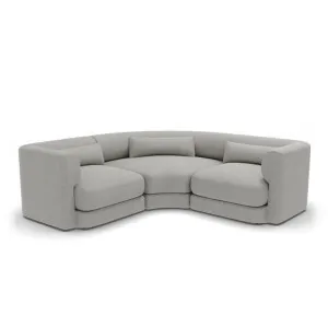 Santa Monica Modular Corner Sofa Boucle Grey - 3 Seater by James Lane, a Sofas for sale on Style Sourcebook