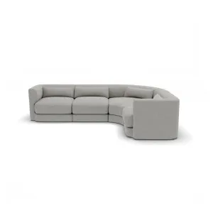 Santa Monica Modular Corner Sofa Boucle Grey - 4 Seater by James Lane, a Sofas for sale on Style Sourcebook