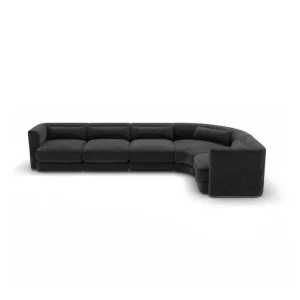 Santa Monica Modular Corner Sofa Ardo Grey Black - 5 Seater by James Lane, a Sofas for sale on Style Sourcebook