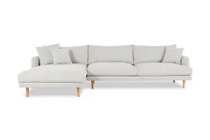 Hampton Left Chaise Sofa, Grey, by Lounge Lovers by Lounge Lovers, a Sofas for sale on Style Sourcebook