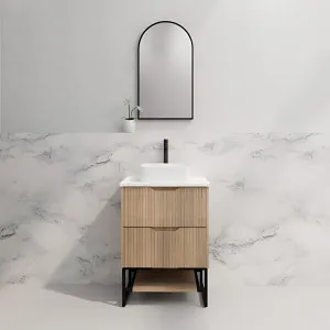 Riva Bali American Oak 600mm Single Bowl Floor Standing Vanity by Riva, a Vanities for sale on Style Sourcebook