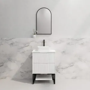 Riva Bali Matte White 600mm Single Bowl Floor Standing Vanity by Riva, a Vanities for sale on Style Sourcebook