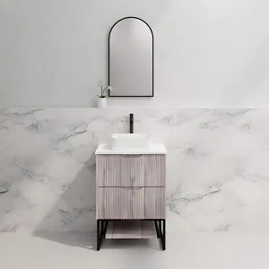 Riva Bali White Oak 600mm Single Bowl Floor Standing Vanity by Riva, a Vanities for sale on Style Sourcebook