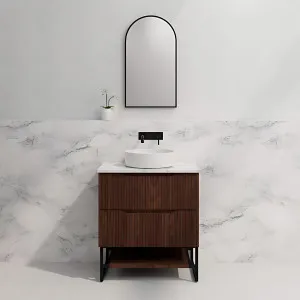 Riva Bali Brown Oak 750mm Single Bowl Floor Standing Vanity by Riva, a Vanities for sale on Style Sourcebook