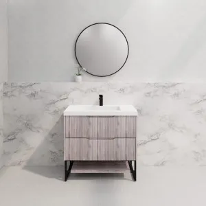 Riva Bali White Oak 900mm Single Bowl Floor Standing Vanity by Riva, a Vanities for sale on Style Sourcebook